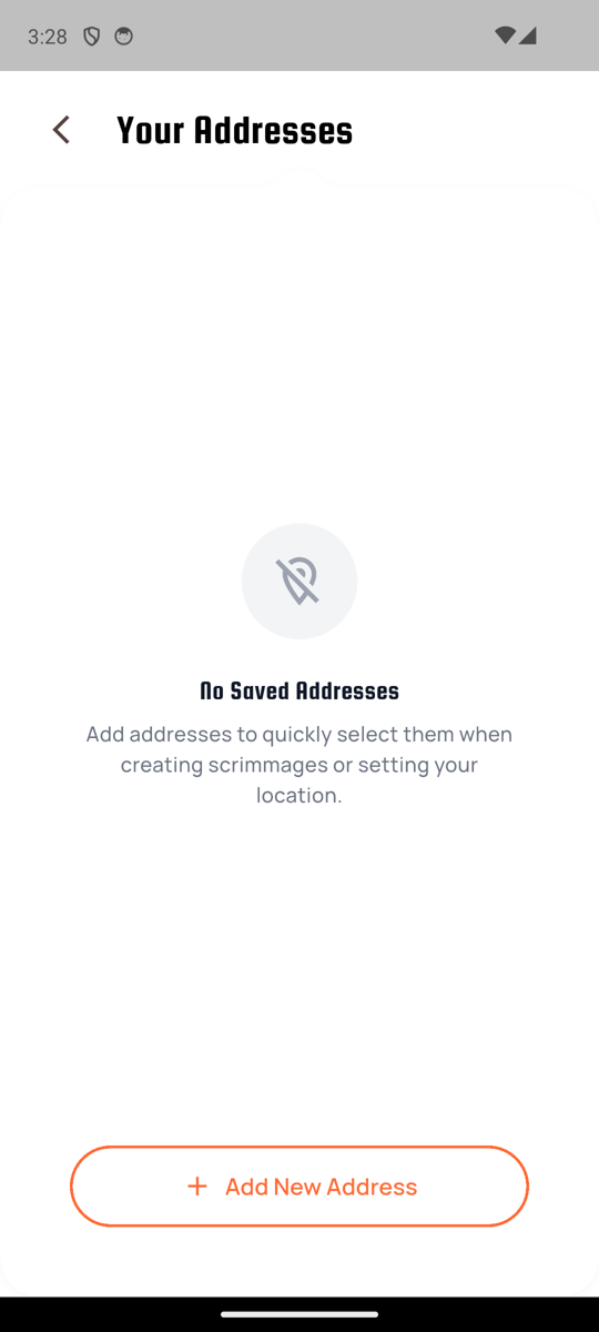 App saved addresses