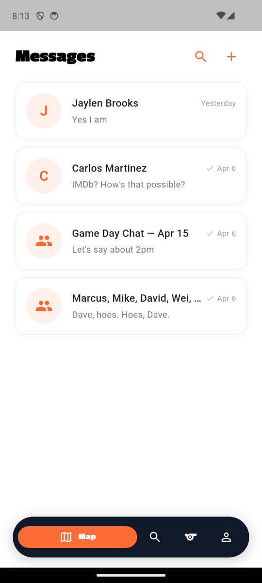 Conversation list coach