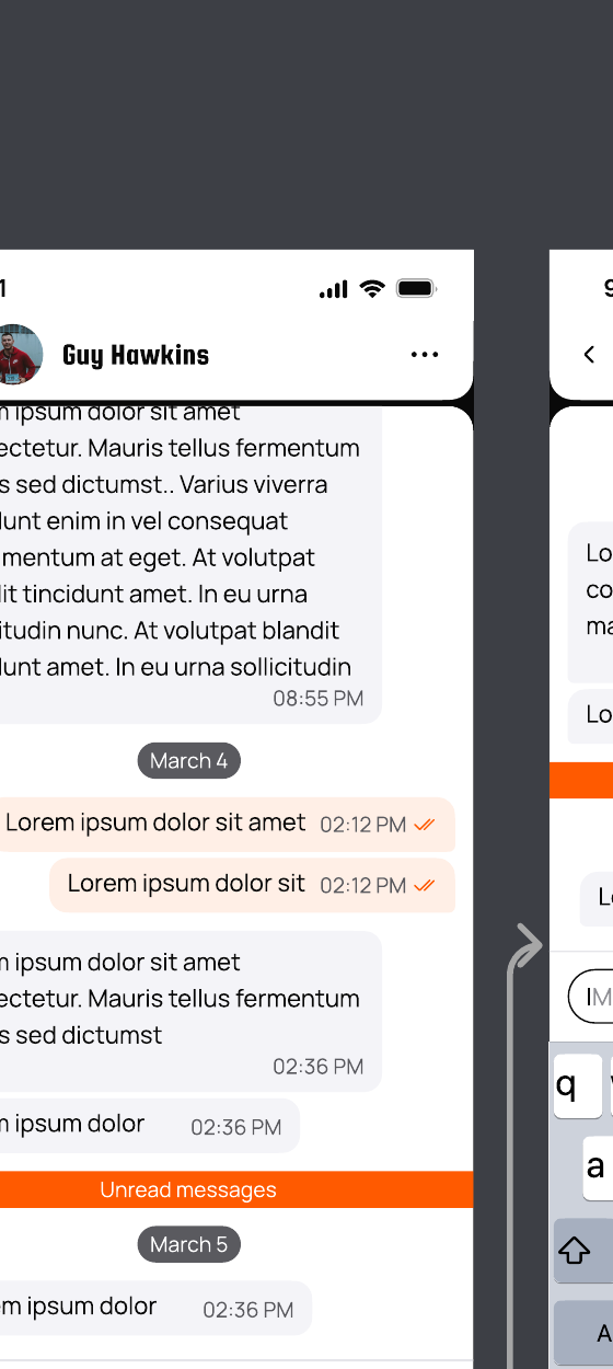 Figma chat messages